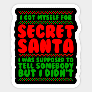 Secret Santa Sticker